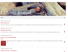 Tablet Screenshot of ladybugjournal.blogspot.com