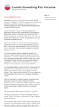 Mobile Screenshot of condoinvestingforincome.blogspot.com