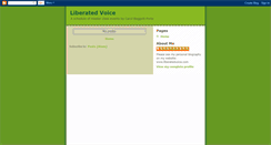 Desktop Screenshot of liberatedvoice.blogspot.com