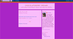 Desktop Screenshot of chocolateberrydreams.blogspot.com