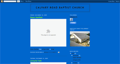 Desktop Screenshot of calvaryroadbaptist.blogspot.com