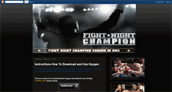 Desktop Screenshot of fightnightkeygen.blogspot.com