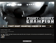 Tablet Screenshot of fightnightkeygen.blogspot.com