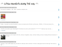 Tablet Screenshot of littlemomentsalongtheway.blogspot.com