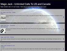 Tablet Screenshot of magicjackunlimited.blogspot.com