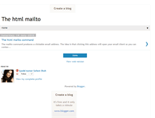 Tablet Screenshot of htmlmailto.blogspot.com