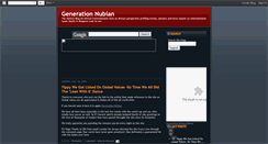 Desktop Screenshot of generationnubian.blogspot.com