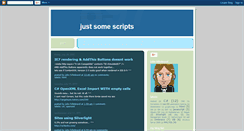 Desktop Screenshot of justsomescripts.blogspot.com