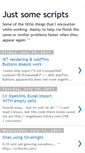 Mobile Screenshot of justsomescripts.blogspot.com