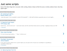 Tablet Screenshot of justsomescripts.blogspot.com