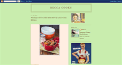 Desktop Screenshot of beccacooks.blogspot.com