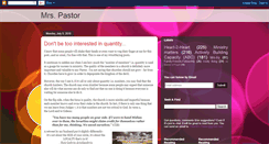 Desktop Screenshot of mrs-pastor-and-pastor-mrs.blogspot.com