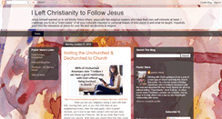 Desktop Screenshot of ileftchristianitytofollowjesus.blogspot.com
