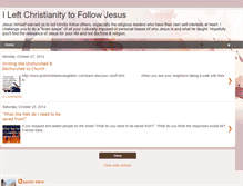Tablet Screenshot of ileftchristianitytofollowjesus.blogspot.com