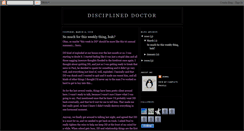 Desktop Screenshot of disciplineddoctor.blogspot.com