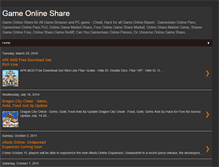 Tablet Screenshot of gameonlineshare.blogspot.com