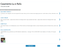 Tablet Screenshot of casamentoluerafa.blogspot.com