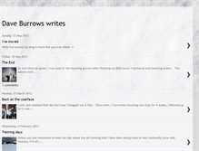 Tablet Screenshot of daveburrowswrites.blogspot.com
