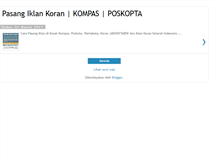 Tablet Screenshot of iklankoranindonesia.blogspot.com