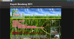 Desktop Screenshot of kayuhbendang2011.blogspot.com