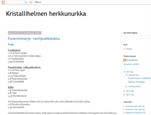 Tablet Screenshot of kristallihelmenherkkunurkka.blogspot.com