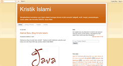 Desktop Screenshot of kristikislami.blogspot.com
