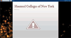 Desktop Screenshot of hauntedcollegesny.blogspot.com