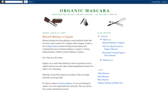 Desktop Screenshot of organic-mascara.blogspot.com