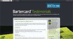 Desktop Screenshot of bartercardtestimonials.blogspot.com