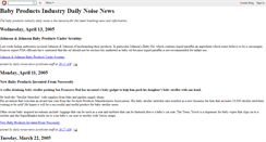 Desktop Screenshot of dailynoise-baby-products.blogspot.com