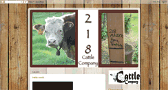 Desktop Screenshot of 218cattlecompany.blogspot.com