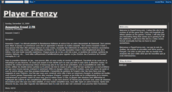 Desktop Screenshot of playerfrenzy.blogspot.com