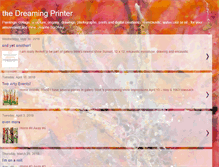 Tablet Screenshot of dreamingprinter.blogspot.com