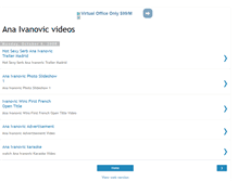 Tablet Screenshot of anaivanovicvideos.blogspot.com