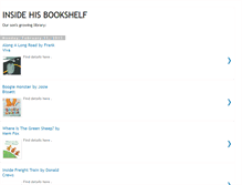 Tablet Screenshot of insidehisbookshelf.blogspot.com