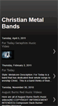 Mobile Screenshot of christianmetal-bands.blogspot.com