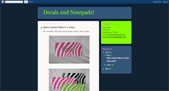 Desktop Screenshot of decalsandnotepads.blogspot.com