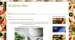 Desktop Screenshot of kuchniaalisz.blogspot.com