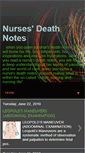Mobile Screenshot of nursesdeathnotes.blogspot.com