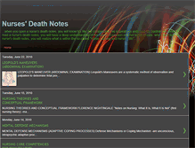 Tablet Screenshot of nursesdeathnotes.blogspot.com