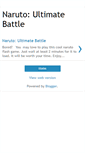 Mobile Screenshot of narutoultimatebattle.blogspot.com