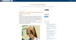 Desktop Screenshot of cuteasianidol.blogspot.com