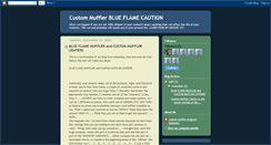 Desktop Screenshot of custommufflerblueflamecaution.blogspot.com