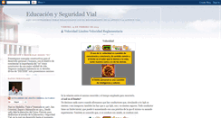 Desktop Screenshot of educacionseguridadvial.blogspot.com