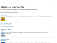 Tablet Screenshot of educacionseguridadvial.blogspot.com