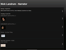 Tablet Screenshot of nicklandrum-narrator.blogspot.com