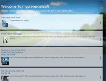Tablet Screenshot of myunivercellsoft.blogspot.com