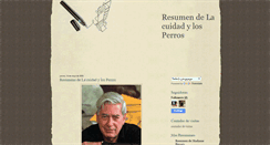 Desktop Screenshot of lacuidaddelosperrosresumen.blogspot.com