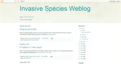 Desktop Screenshot of invasivespecies.blogspot.com
