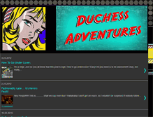 Tablet Screenshot of duchessadventures.blogspot.com
